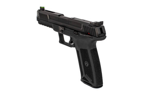 Ruger 57 5.7x28 pistol features an ergonomic grip molded from glass reinforced polymer